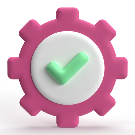Setting Done  3D Icon