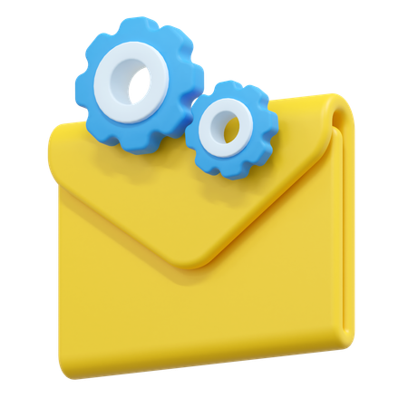 Setting email  3D Icon
