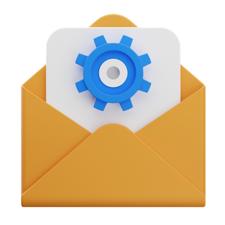 Setting Email  3D Icon