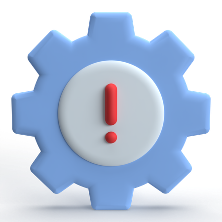 Setting Error  3D Icon
