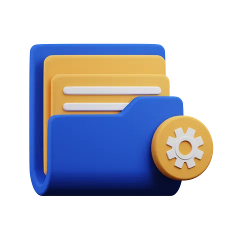 Setting Folder  3D Icon