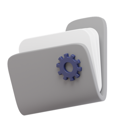 Setting Folder  3D Icon