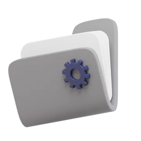 Setting Folder  3D Icon