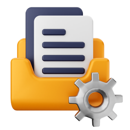 Setting Folder  3D Icon