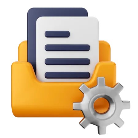 Setting Folder  3D Icon