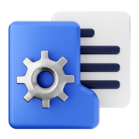 Setting Folder  3D Icon