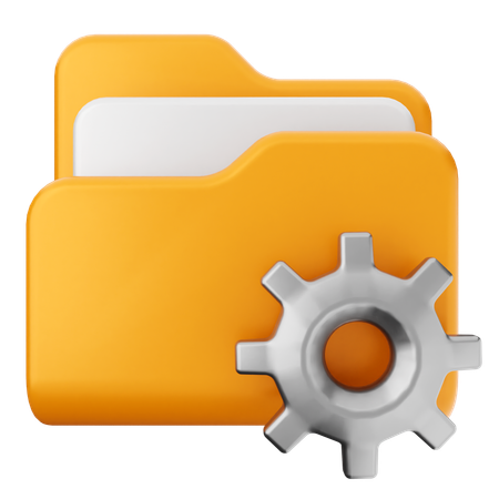 Setting Folder  3D Icon