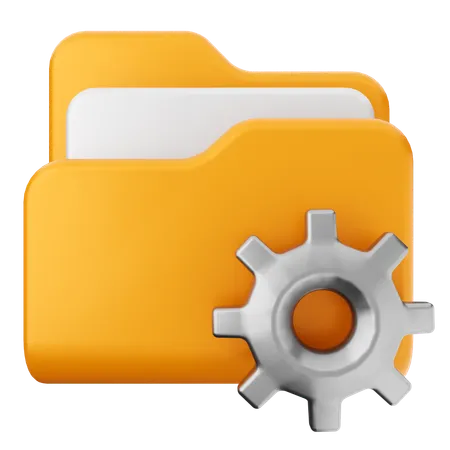 Setting Folder  3D Icon