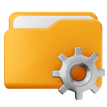 Setting Folder  3D Icon