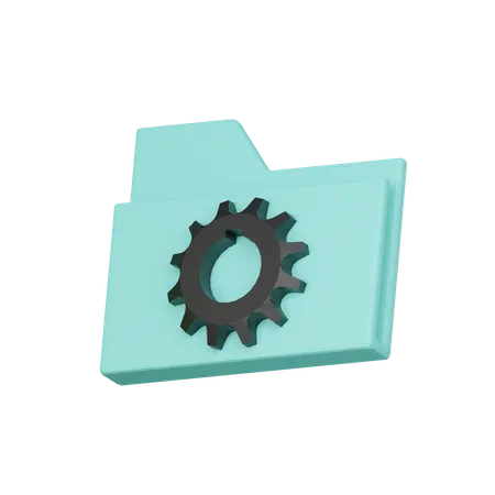 Setting folder  3D Icon