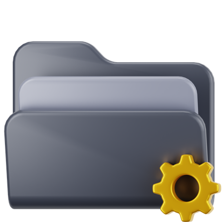 Setting  Folder  3D Icon