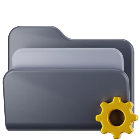 Setting  Folder  3D Icon