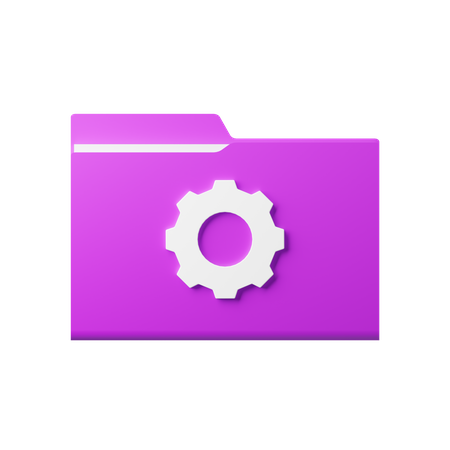 Setting Folder  3D Icon