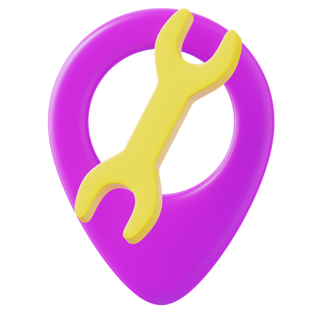 Setting Location  3D Icon