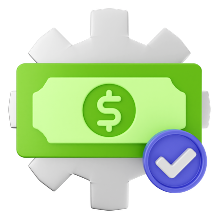 Setting Money  3D Icon