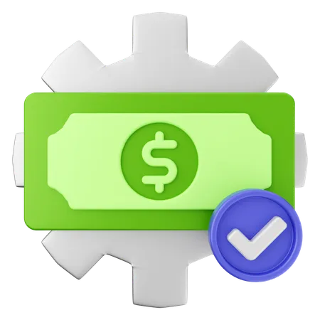 Setting Money  3D Icon