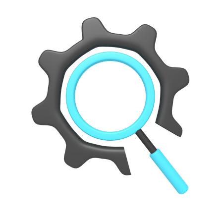Setting Search  3D Icon