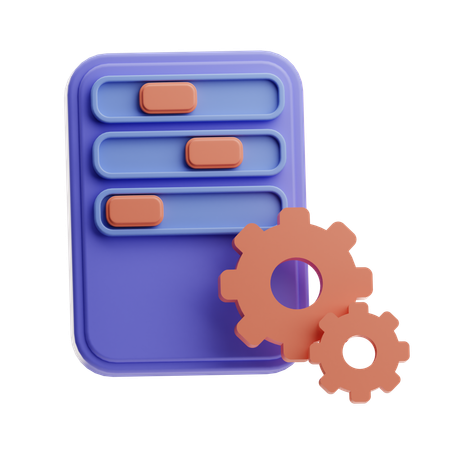 Settings And Configuration  3D Icon