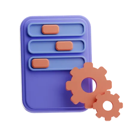 Settings And Configuration  3D Icon