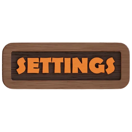 Settings Button  3D Icon