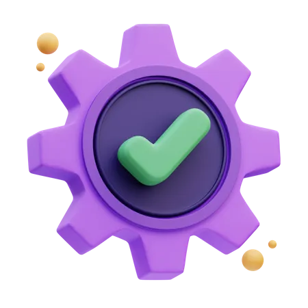 Settings Completed  3D Icon