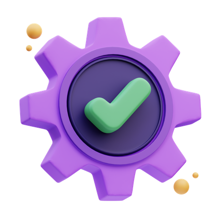 Settings Completed  3D Icon