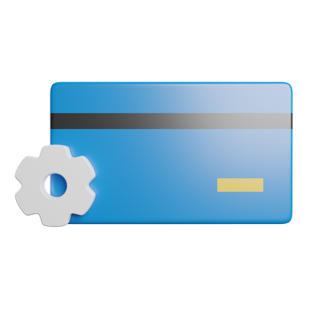 Settings Configuration Card  3D Icon