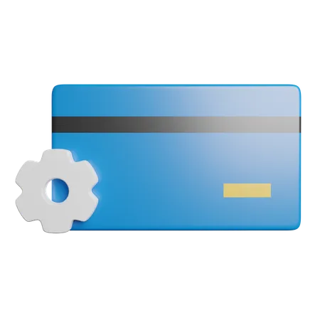 Settings Configuration Card  3D Icon