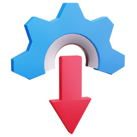 Settings Download  3D Icon