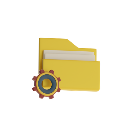 설정 폴더  3D Icon