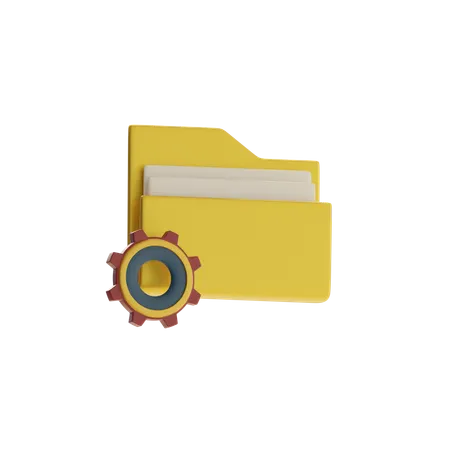 Settings Folder  3D Icon
