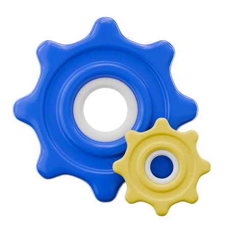 설정 기어  3D Icon