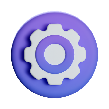 Settings Gear  3D Icon