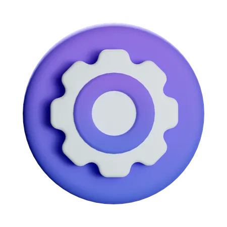 Settings Gear  3D Icon