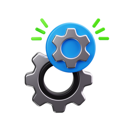 Settings Gear  3D Icon