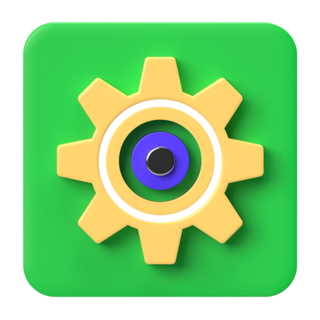 Settings Gear  3D Icon