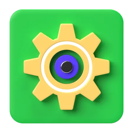 Settings Gear  3D Icon