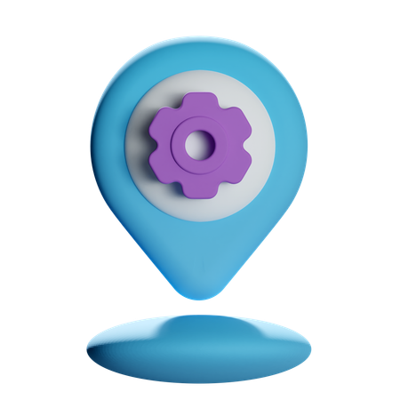 Settings Location Pin  3D Icon