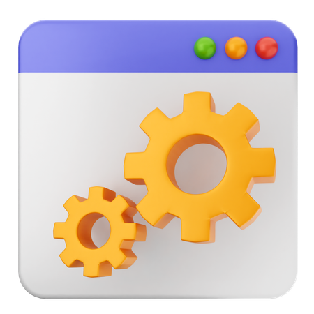 設定ウェブサイト  3D Icon