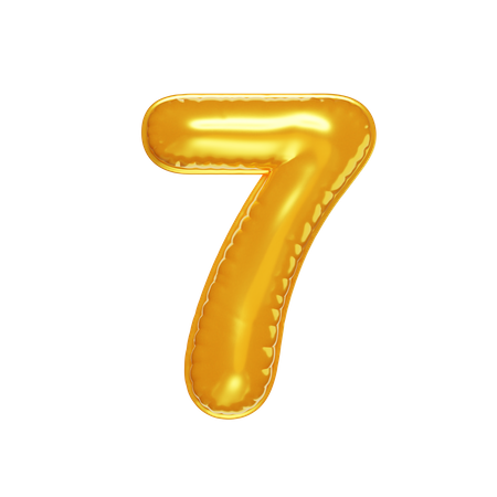 Seven  3D Icon
