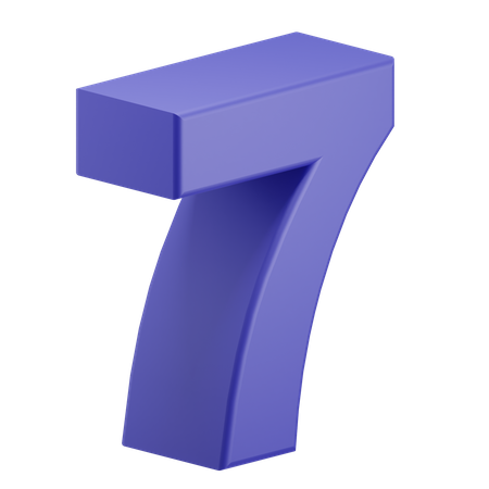 Seven  3D Icon