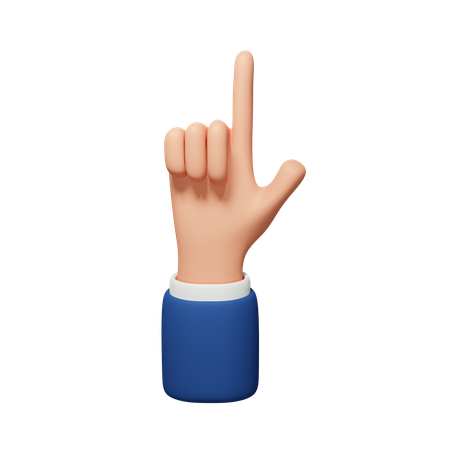 Seven Hand Gesture  3D Icon