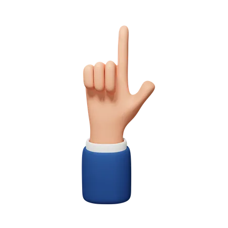 Seven Hand Gesture  3D Icon