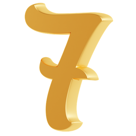 Seven Number  3D Icon