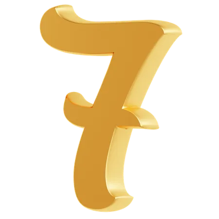 Seven Number  3D Icon