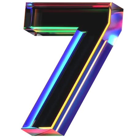 Seven Number  3D Icon