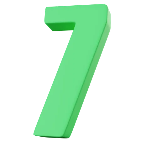 Seven Number  3D Icon