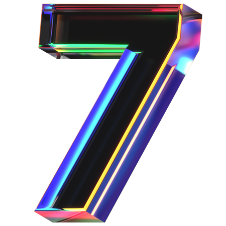 Seven Number  3D Icon