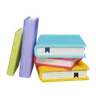 Several Stacked Books