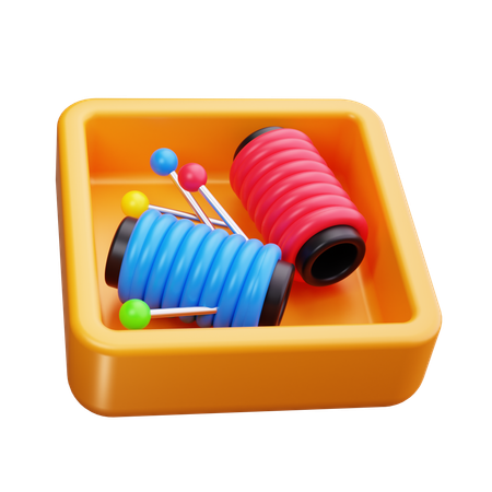 Sewing Box  3D Icon